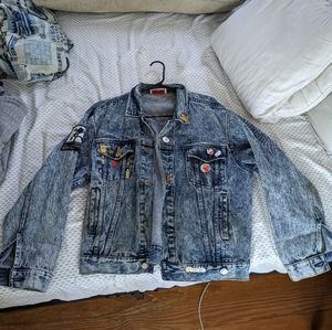 Vintage denim jacket w/ vintage U2 patch